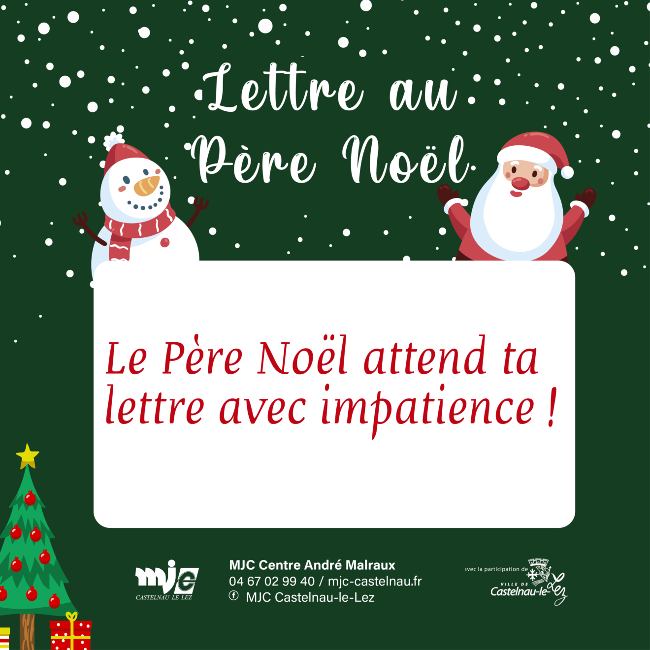 Lettres au Père Noël - MJC Castelnau-le-Lez